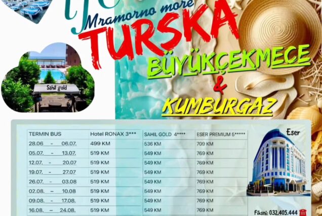 LJETO 2025. MRAMORNO MORE Kumburgaz – Büyükçekmece