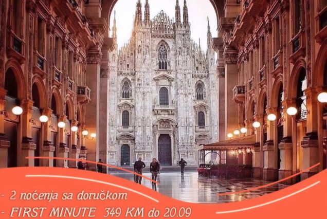 MILANO - fakultativno: ĐENOVA / outlet SERRAVALLE, LUGANO / JEZERO KOMO 2 noćenja / 5 dana / autobusom