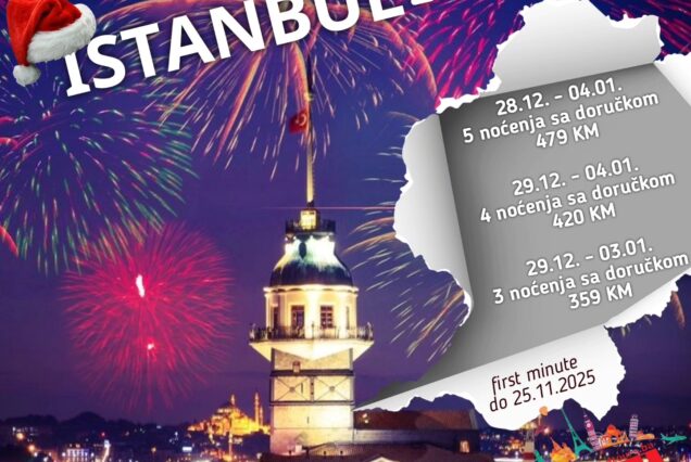 *NOVA GODINA* ISTANBUL+ EDIRNE +BURSA - “BAJKA KOJA TRAJE” –  7 dana - 4 noćenja sa doručkom 29.12. – 04.01.2026